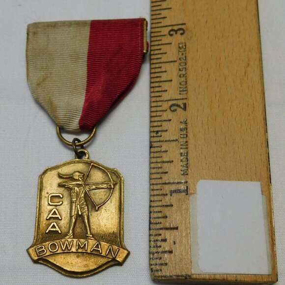 Vintage CAA Camp Archery Association Medal Award Archer Bowman - Picture 1 of 5